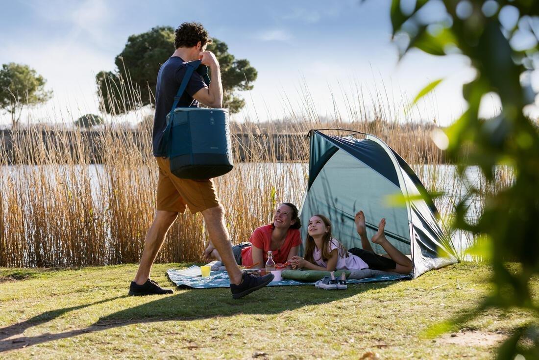 QUECHUA - 30L Camping/ Hiking Cooler, Blue