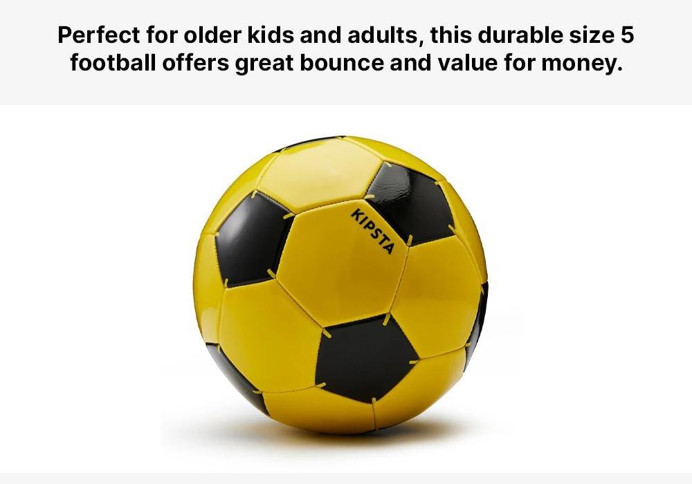 Kids Size 4 Football, Yellow, No Color, medium