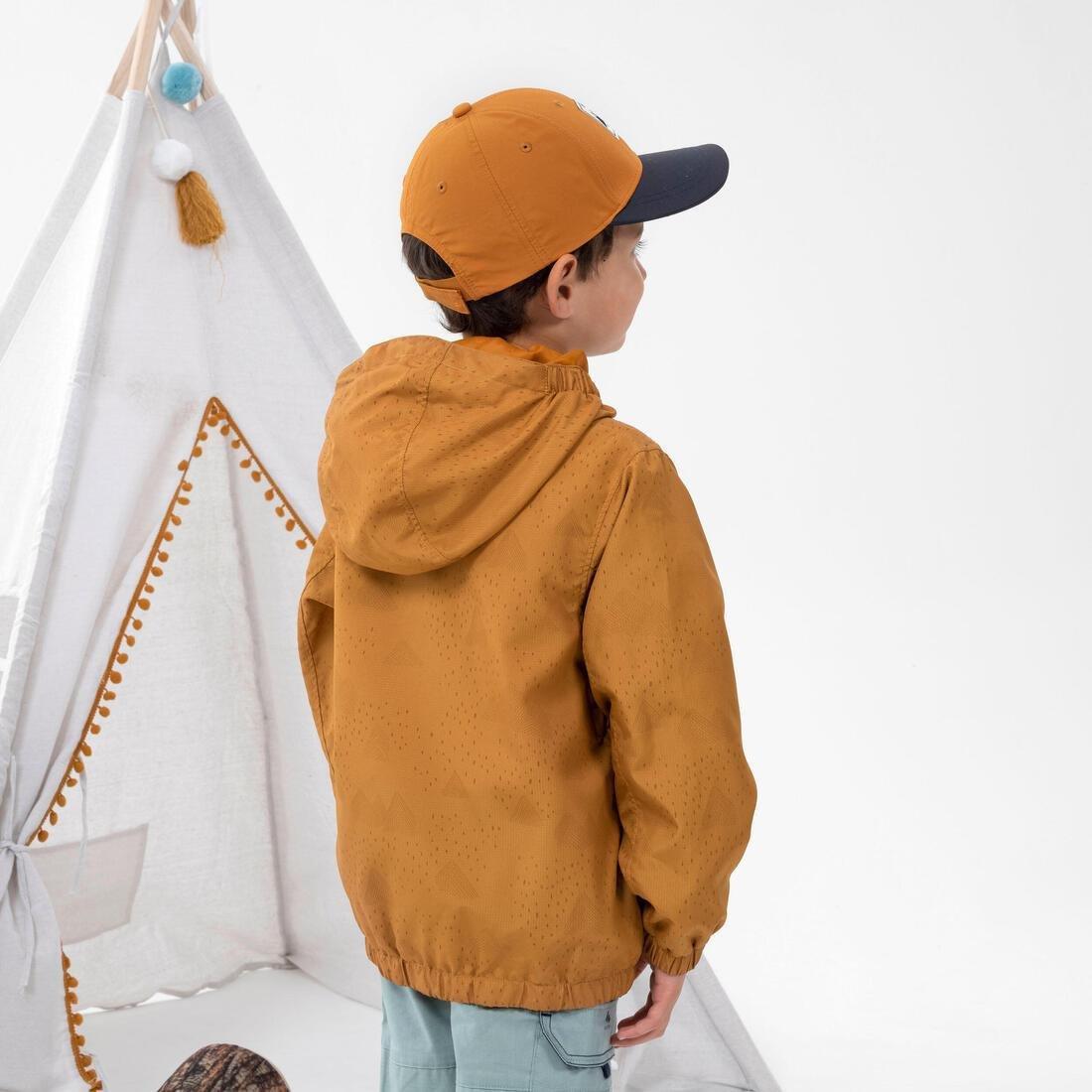 Kids Unisex Hiking Waterproof Jacket - Mh500 2-6 Years, Beige, , large image number 2
