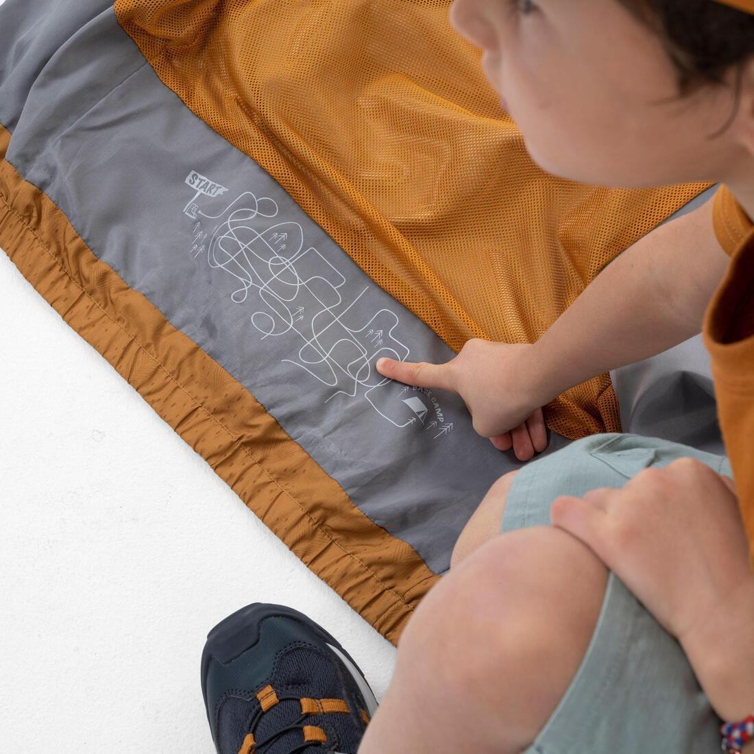 Kids Unisex Hiking Waterproof Jacket - Mh500 2-6 Years, Beige, , large image number 5