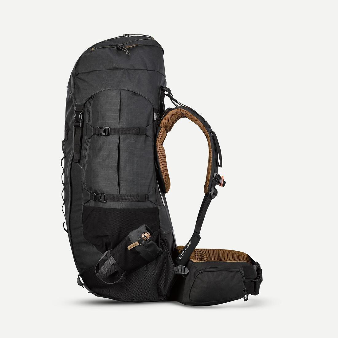 Mens Trekking Backpack - 70+10 L Mt900 Symbium, Grey, No Color, large image number 0
