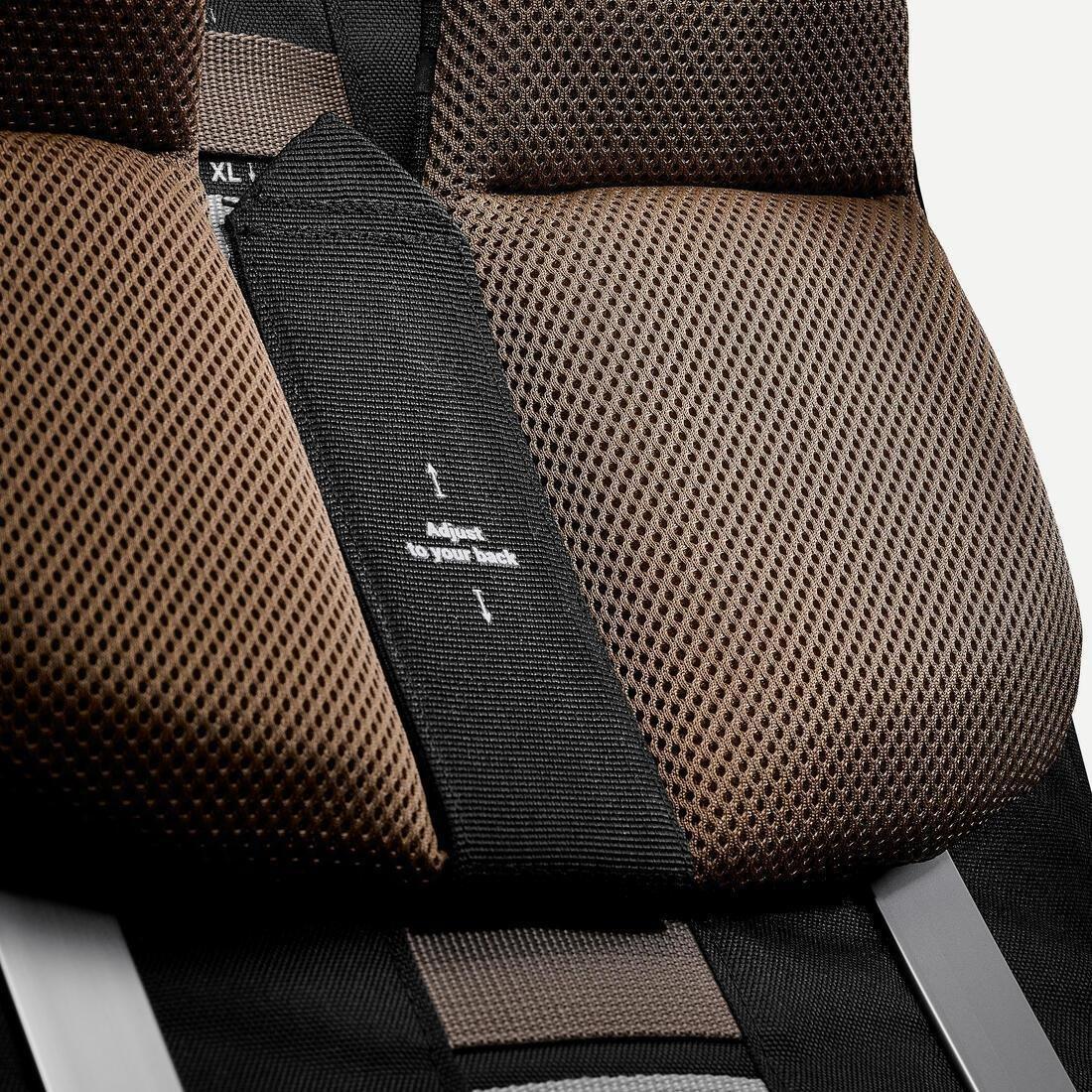 Mens Trekking Backpack - 70+10 L Mt900 Symbium, Grey, No Color, large image number 4