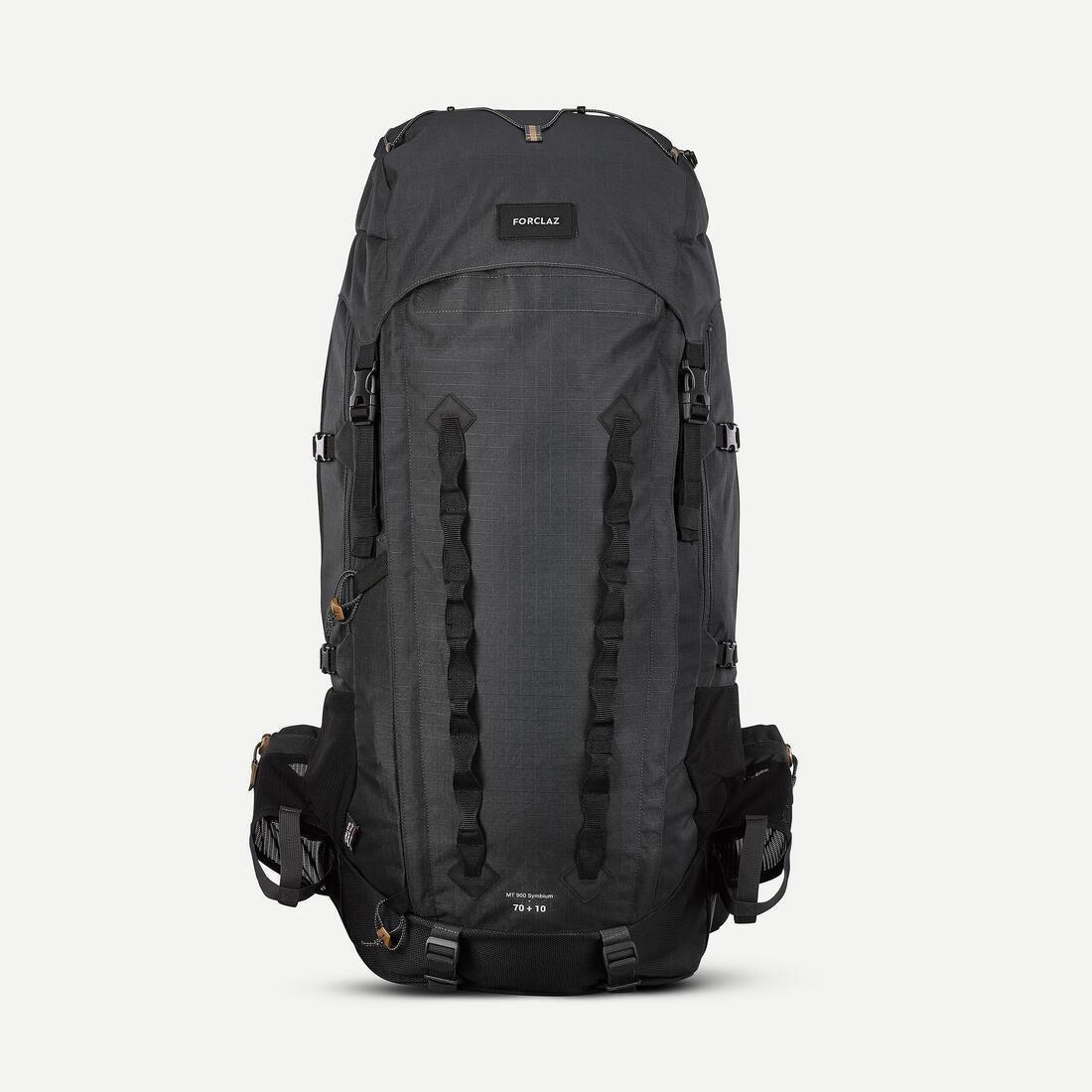 Mens Trekking Backpack - 70+10 L Mt900 Symbium, Grey, No Color, large image number 11
