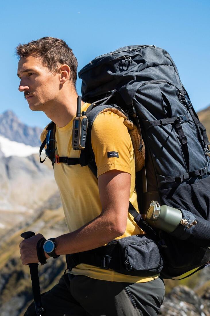 Mens Trekking Backpack - 70+10 L Mt900 Symbium, Grey, No Color, large image number 12