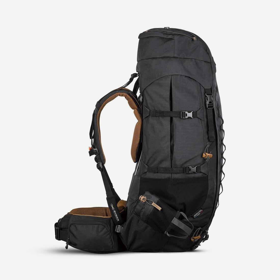 Mens Trekking Backpack - 70+10 L Mt900 Symbium, Grey, No Color, large image number 13