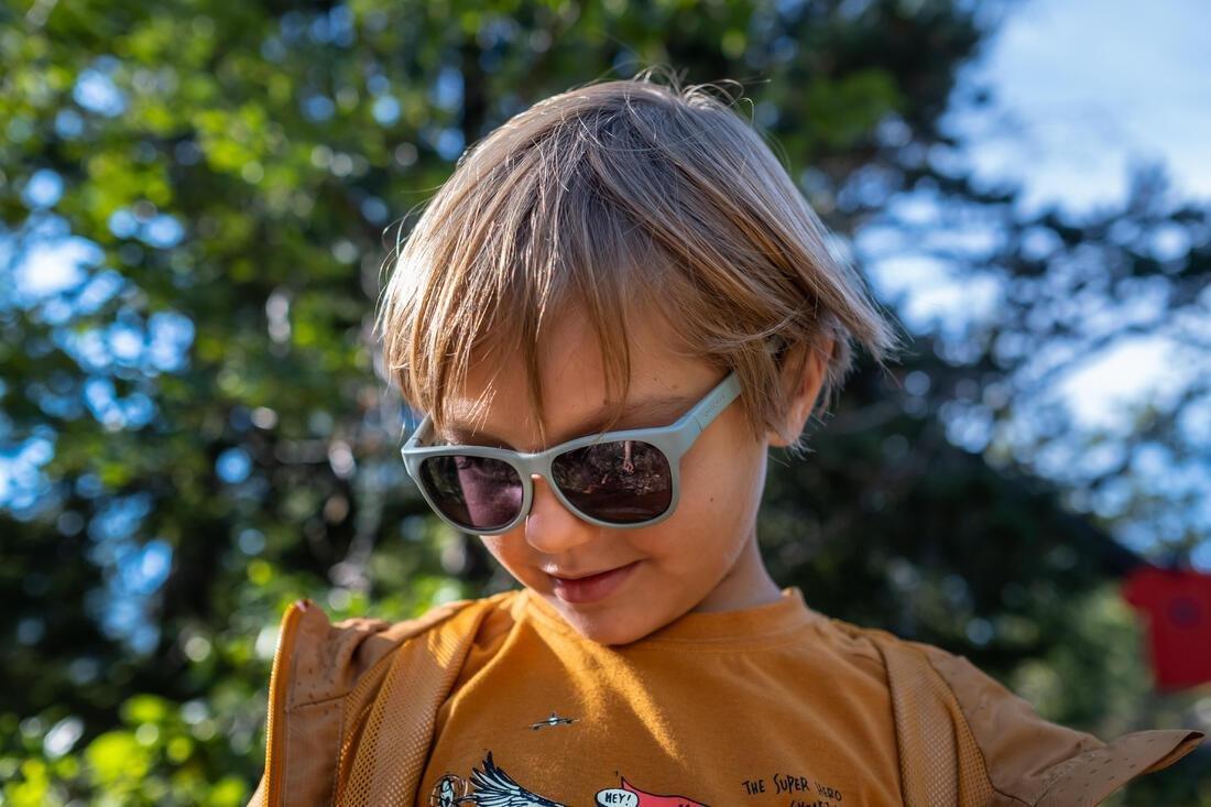 Kids Unisex Hiking Sunglasses Category 3 - Mh B140, Khaki, No Color, large image number 1