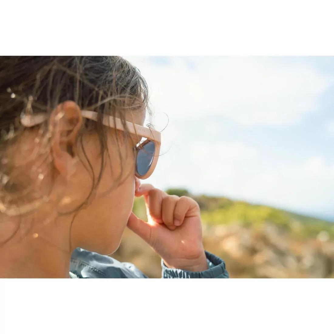 Kids Unisex Hiking Sunglasses Category 3 - Mh B140, Khaki, No Color, large image number 14