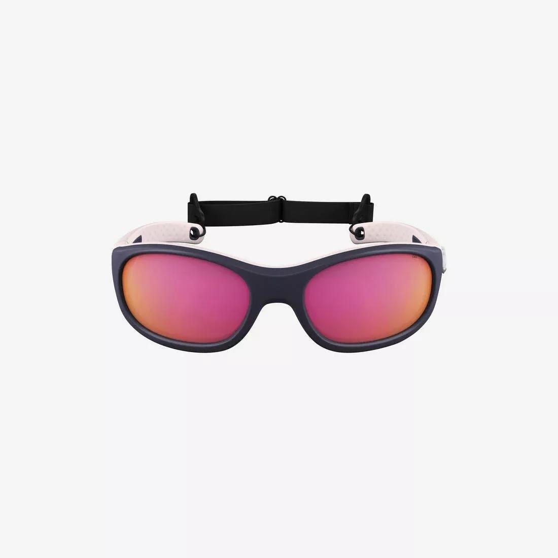 QUARTZ PINK Kids Hiking Sunglasses Aged 4-6 - MH K500 - Category 4, , medium