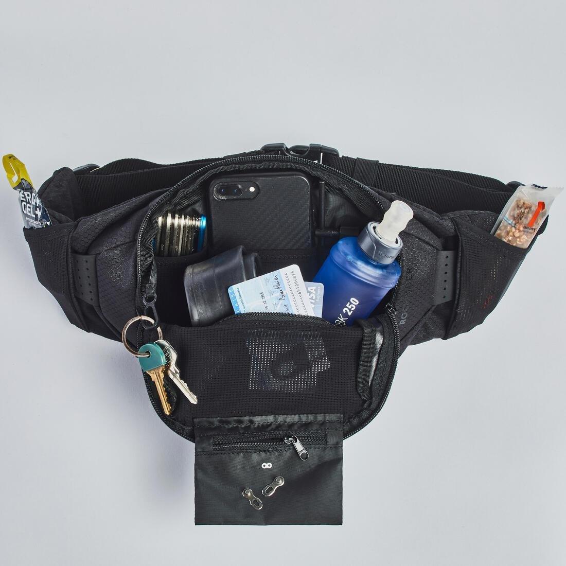 2L / 0.25L Mountain Biking Hydration Waist Pack Feel, Black, No Color, large image number 3