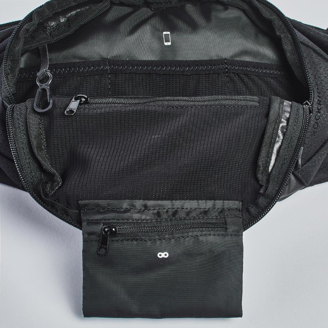 2L / 0.25L Mountain Biking Hydration Waist Pack Feel, Black, No Color, large image number 5