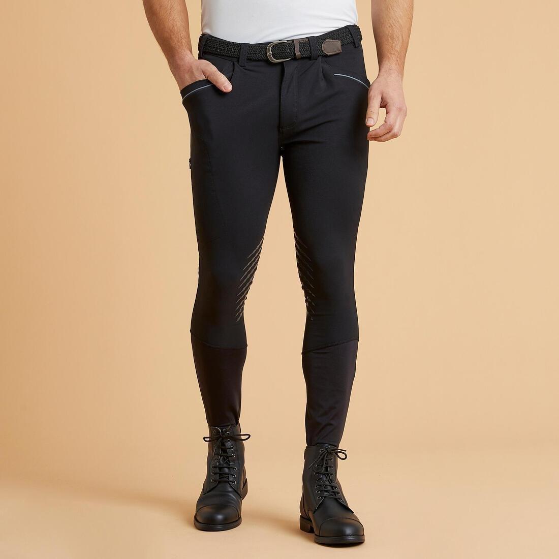 FOUGANZA - Men Classic Horse Riding Jodhpurs - 900, Black