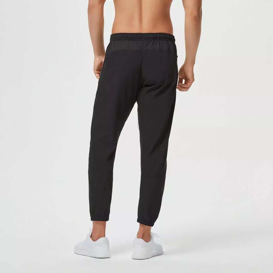 Mens Breathable Fitness Collection Bottoms, Grey, , large image number 5