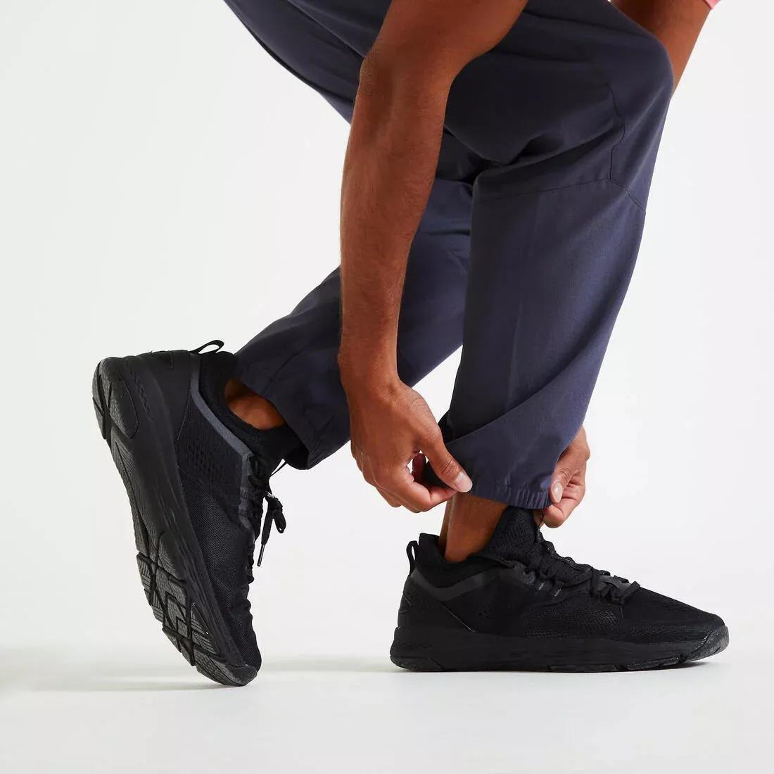 Mens Breathable Fitness Collection Bottoms, Grey, No Color, large image number 5