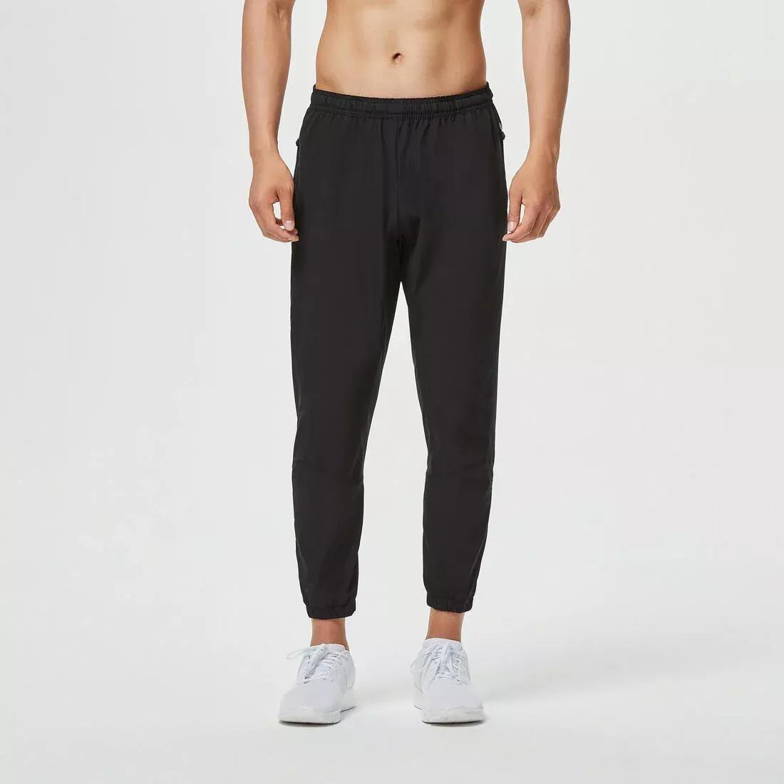 Mens Breathable Fitness Collection Bottoms, Grey, , large image number 6