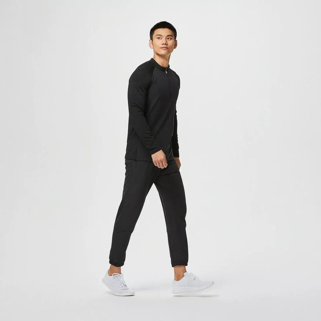 Mens Breathable Fitness Collection Bottoms, Grey, No Color, large image number 9