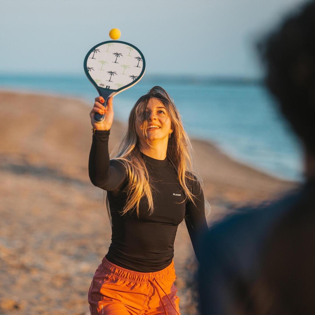 Beach Woody Tennis Racket Set, Orange, No Color, large image number 3