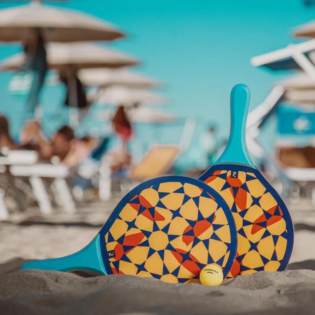 Beach Tennis Racket Set - Woody Racket, White, No Color, large image number 12