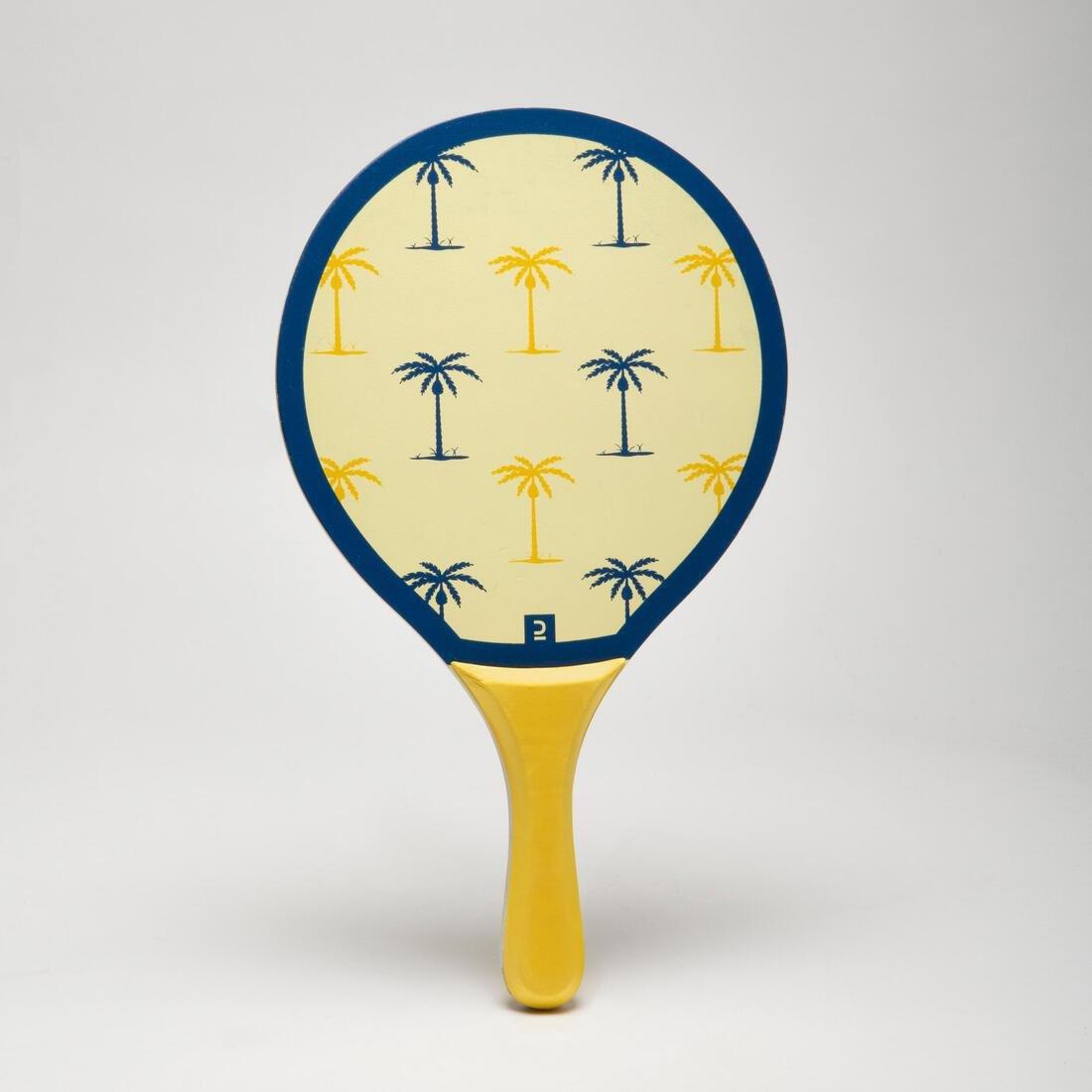 Beach Tennis Racket Set - Woody Racket, Yellow, No Color, large image number 2