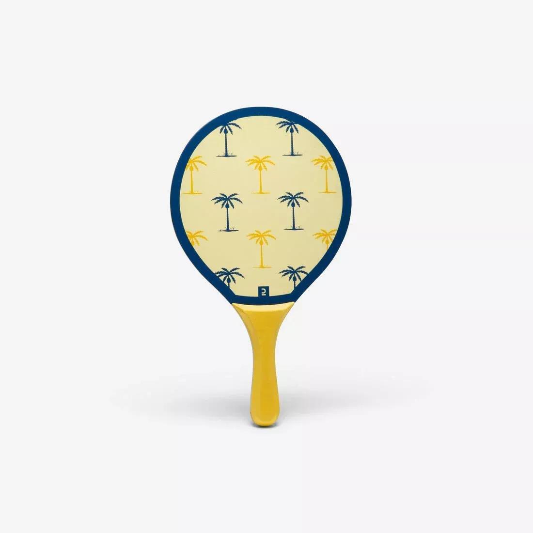 Beach Tennis Racket Set - Woody Racket, Yellow, No Color, large image number 3