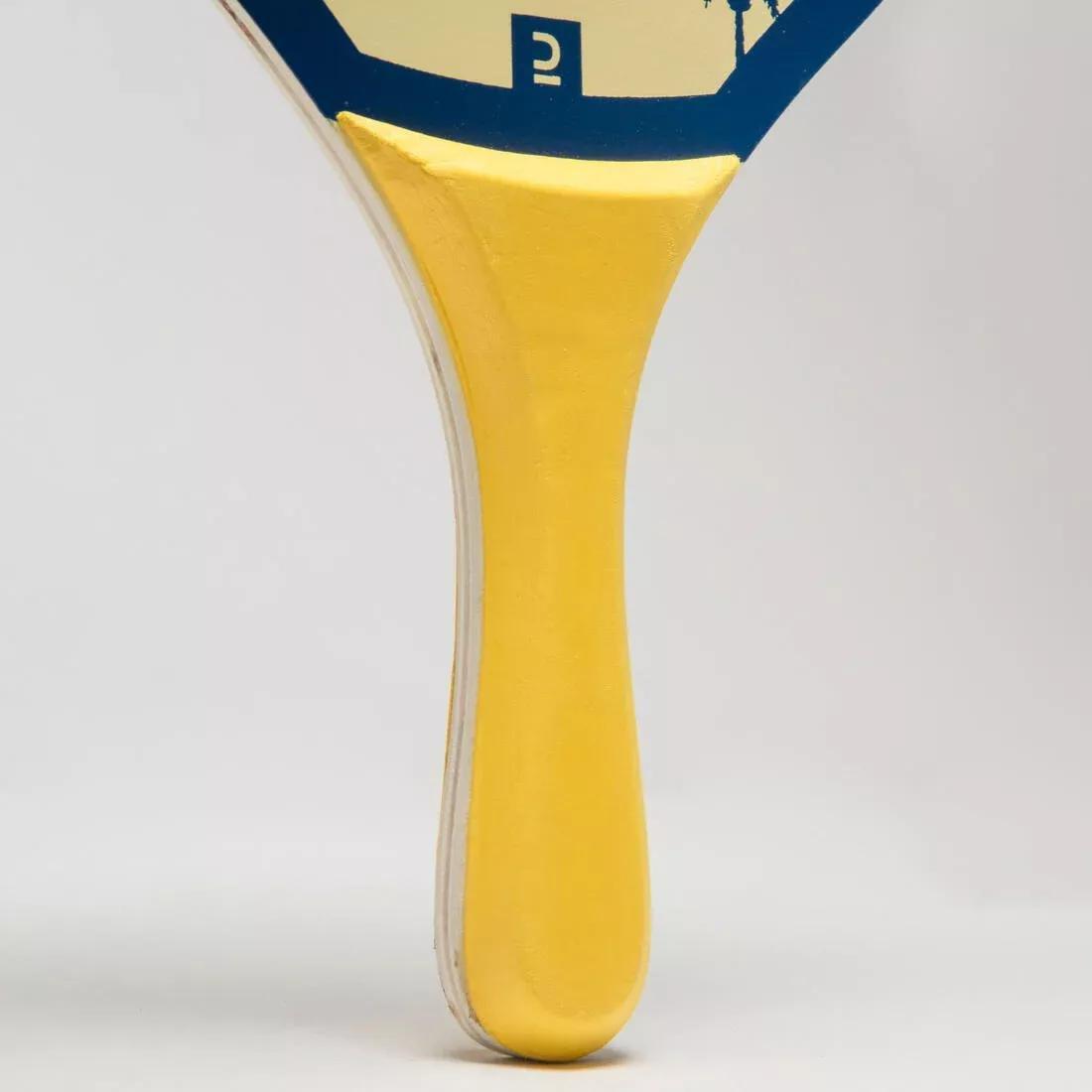 Beach Tennis Racket Set - Woody Racket, Yellow, No Color, large image number 12