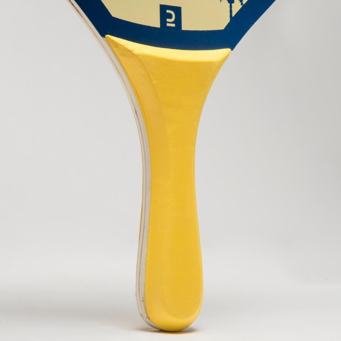 Beach Tennis Racket Set Woody Racket, Navy, No Color, large image number 2
