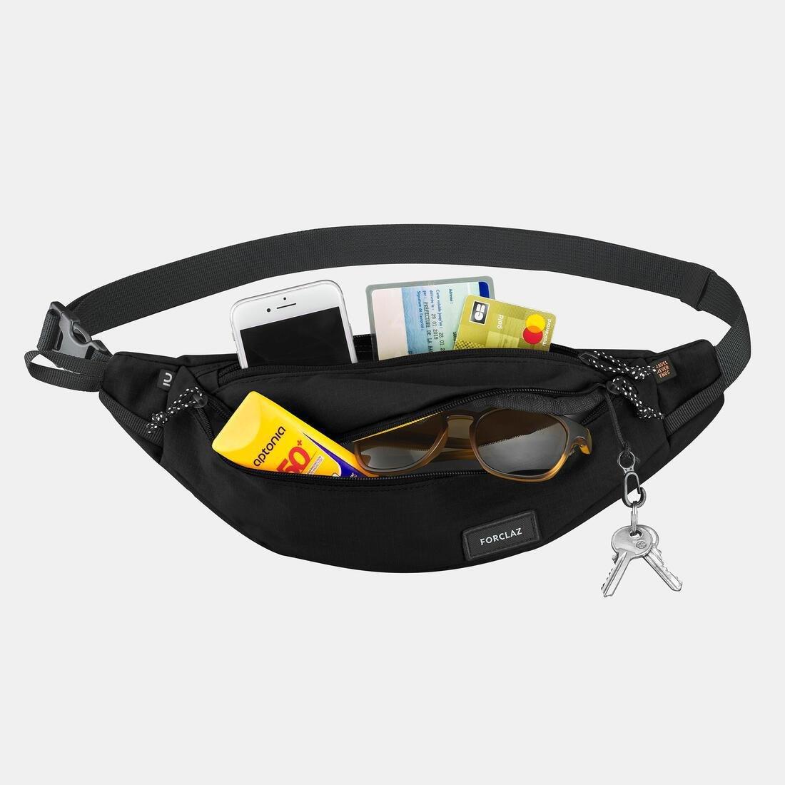 FORCLAZ - 2L Travel Belt Bag, Grey