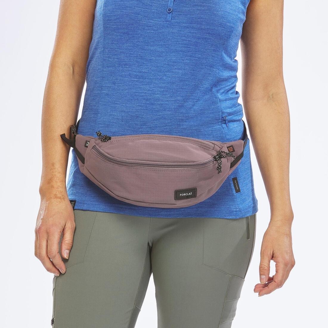 FORCLAZ - 2L Travel Belt Bag, Grey