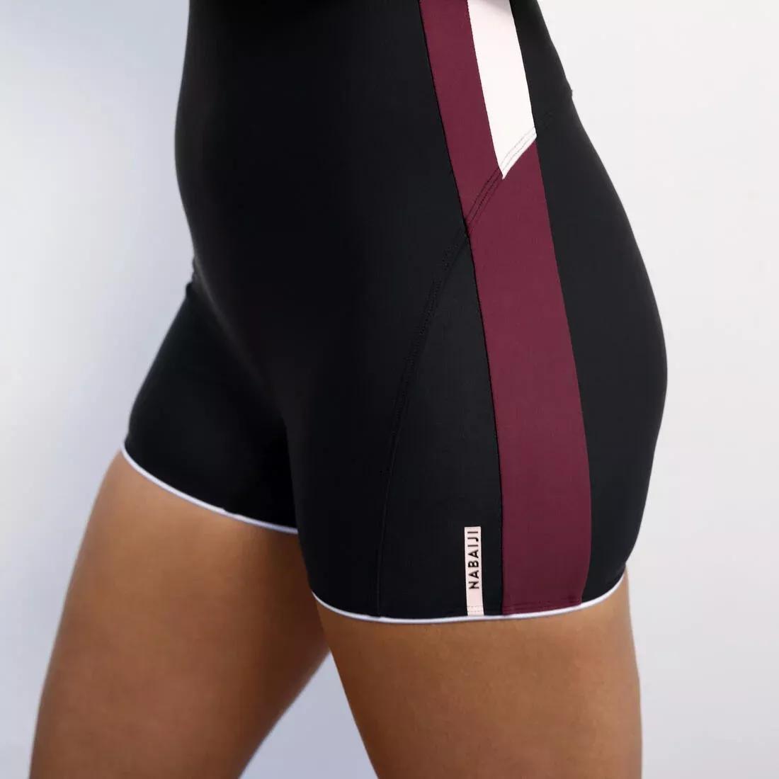 Women 1-Piece Aquafit Shorty Swimsuit - Sofi, Black, , large image number 3