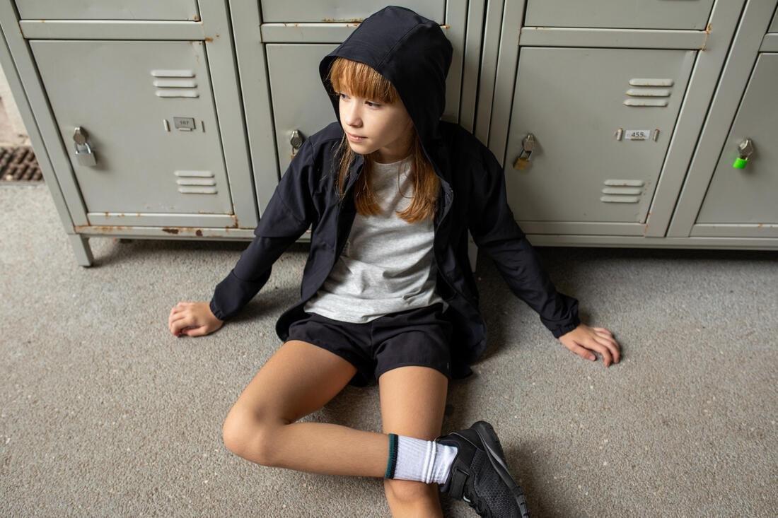 Girls Multisport Lightweight Breathable Jacket, Black, No Color, large image number 8