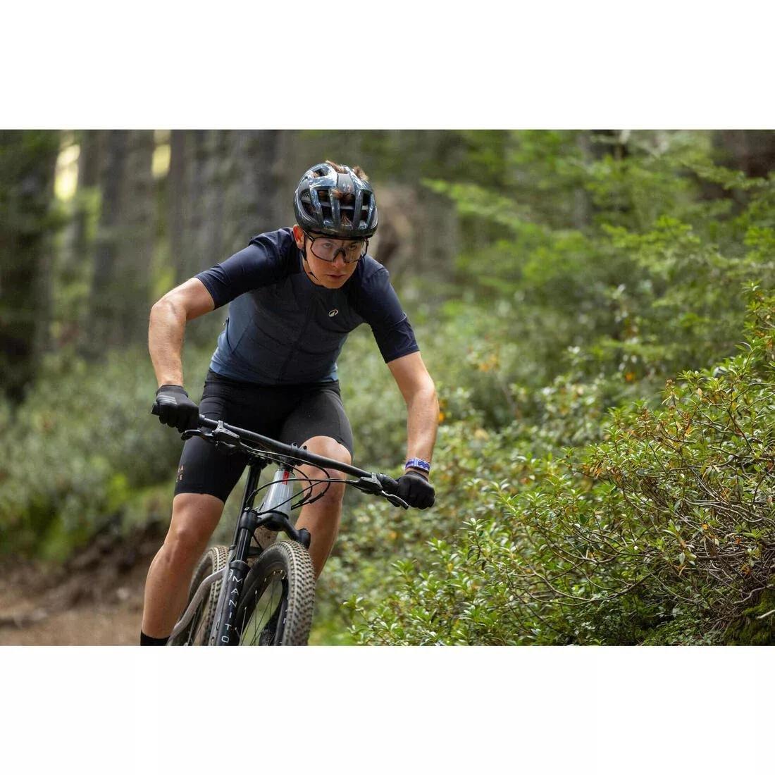 100 Breathable Mountain Bike Gloves, Black, No Color, large image number 10