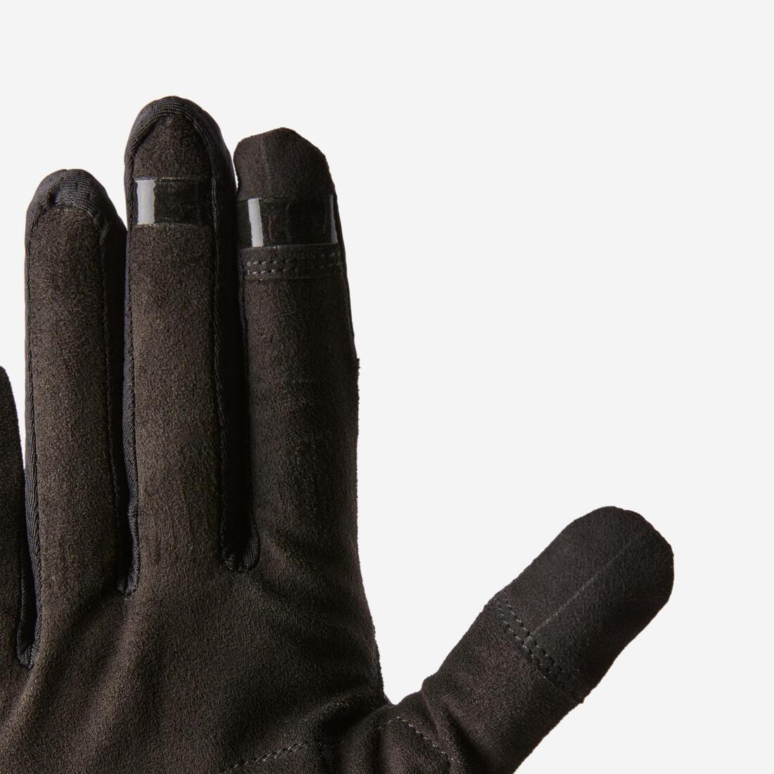 Breathable Mountain Bike Gloves - 100, Black, No Color, large image number 8