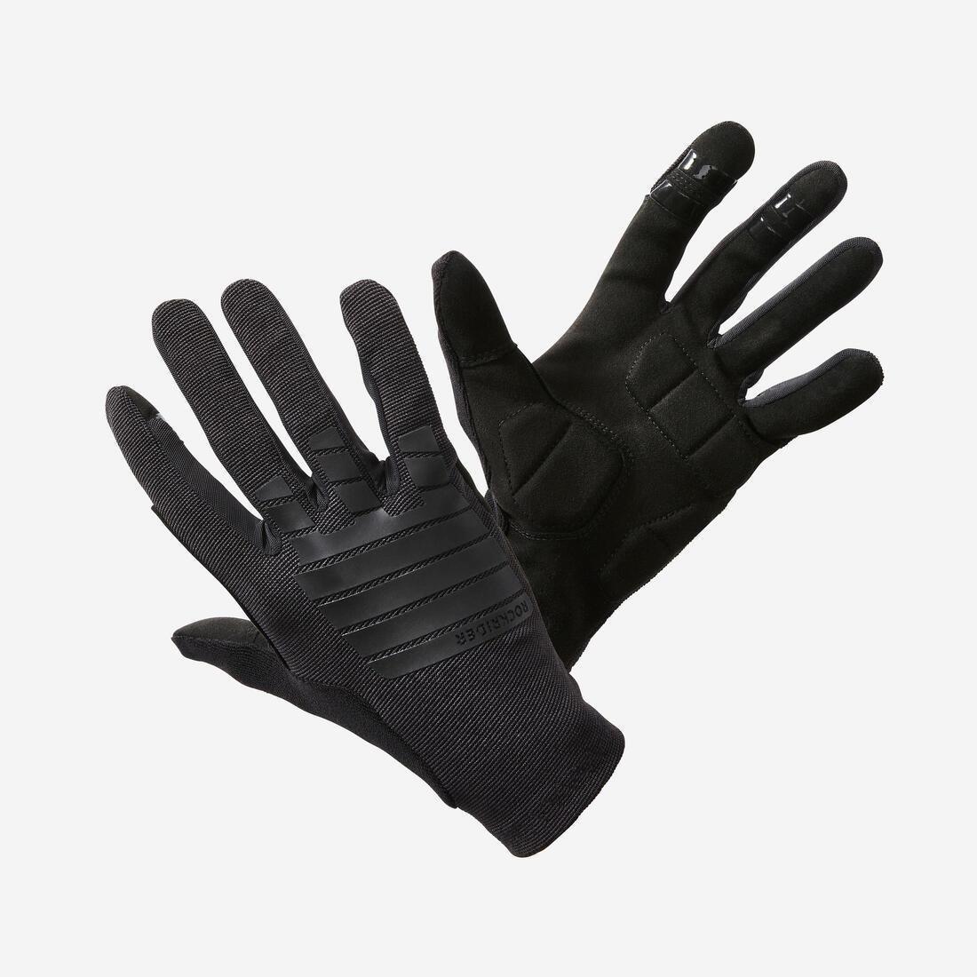 Comfort Mountain Bike Gloves - 500, Black, No Color, large image number 0