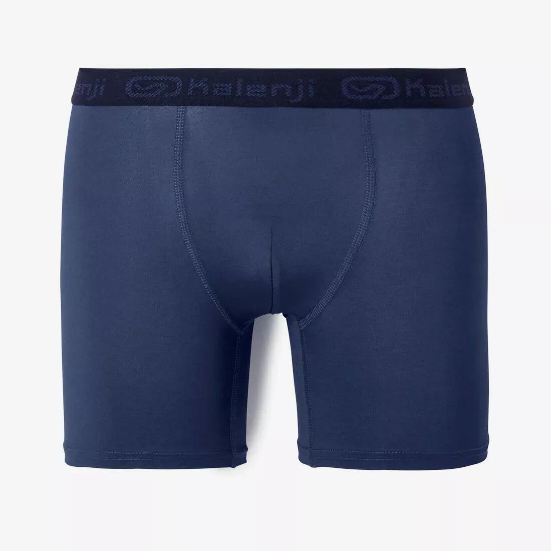 KALENJI - Mens Breathable Running Boxers, Blue