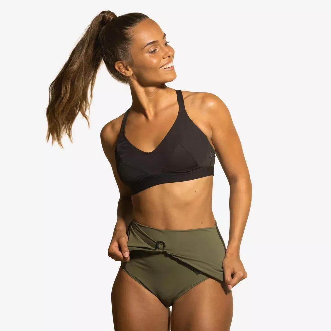 Women's Aquafitness Swimsuit, Black, , medium
