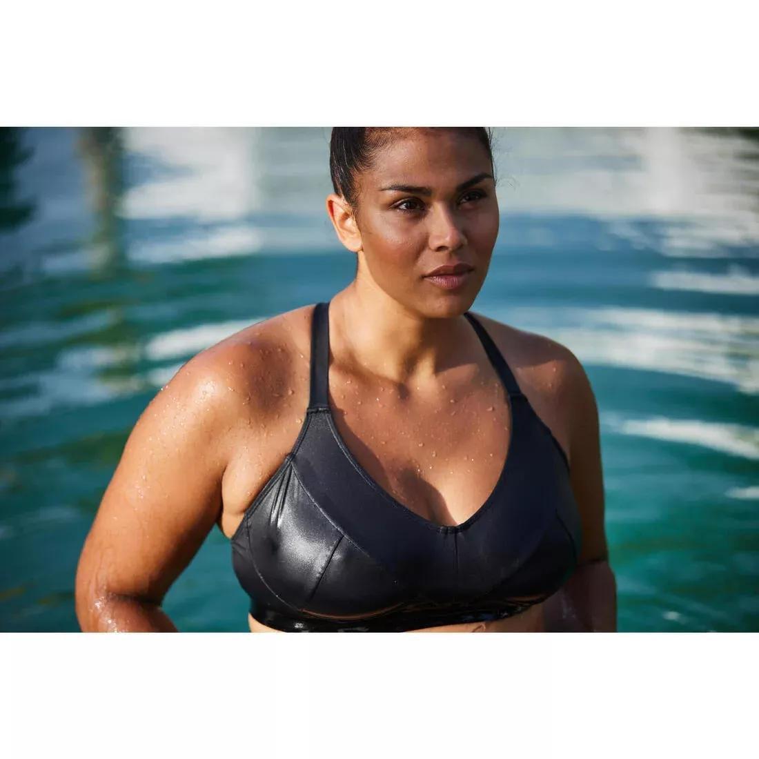Women's Aquafitness Swimsuit, Black, , large image number 8