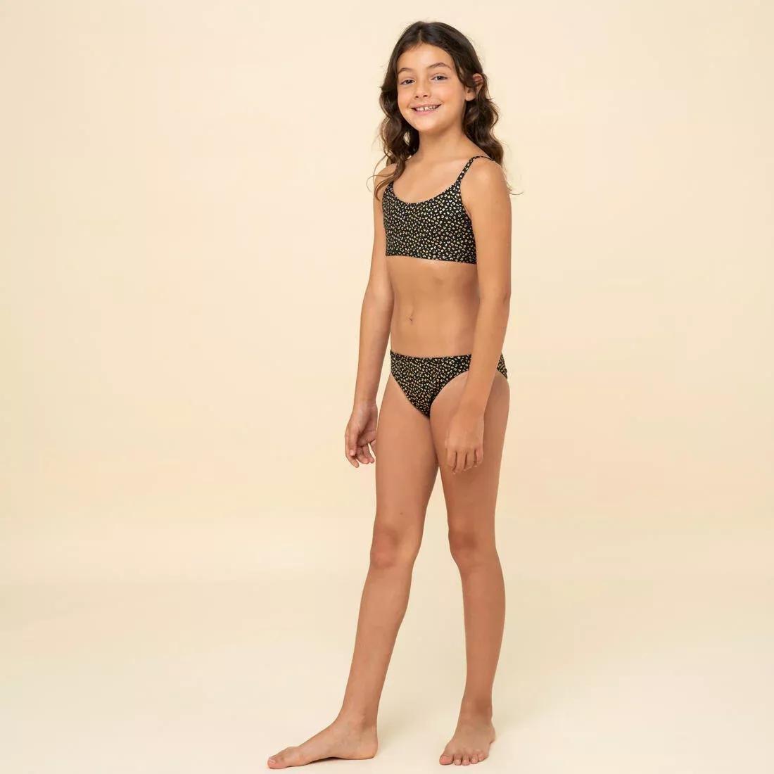Kids Girls Zeli Swimsuit Bottoms - 100, Black, , large image number 4