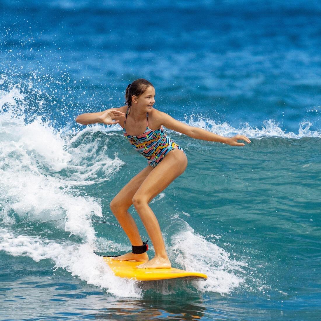 Kids Girls One-Piece Swimsuit - 100, Black, No Color, large image number 10