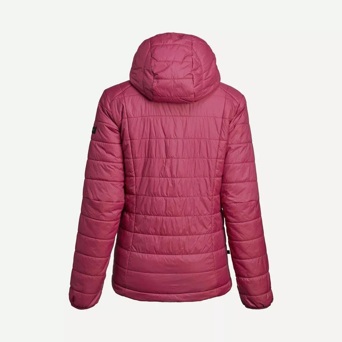 CHERRY PURPLE Women's Mountain Trekking Padded Jacket with Hood - MT100 -5آ°C, No Color, large image number 2