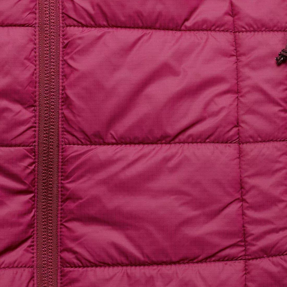 CHERRY PURPLE Women's Mountain Trekking Padded Jacket with Hood - MT100 -5آ°C, No Color, large image number 5