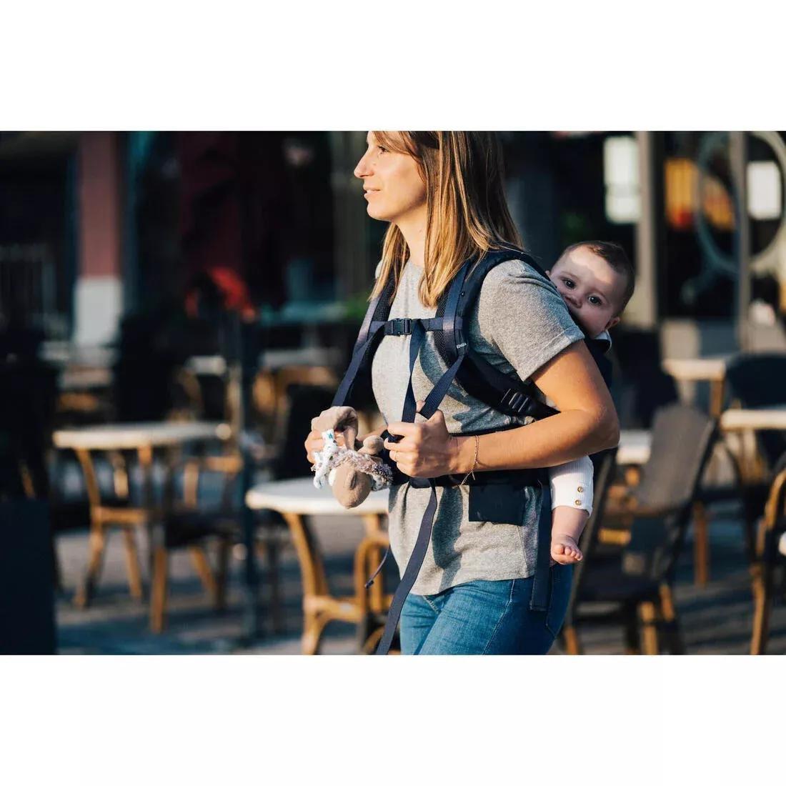 ASPHALT BLUE Physiological Baby Carrier from 9 months to 15 kg - MH500 Navy Blue, No Color, large image number 1