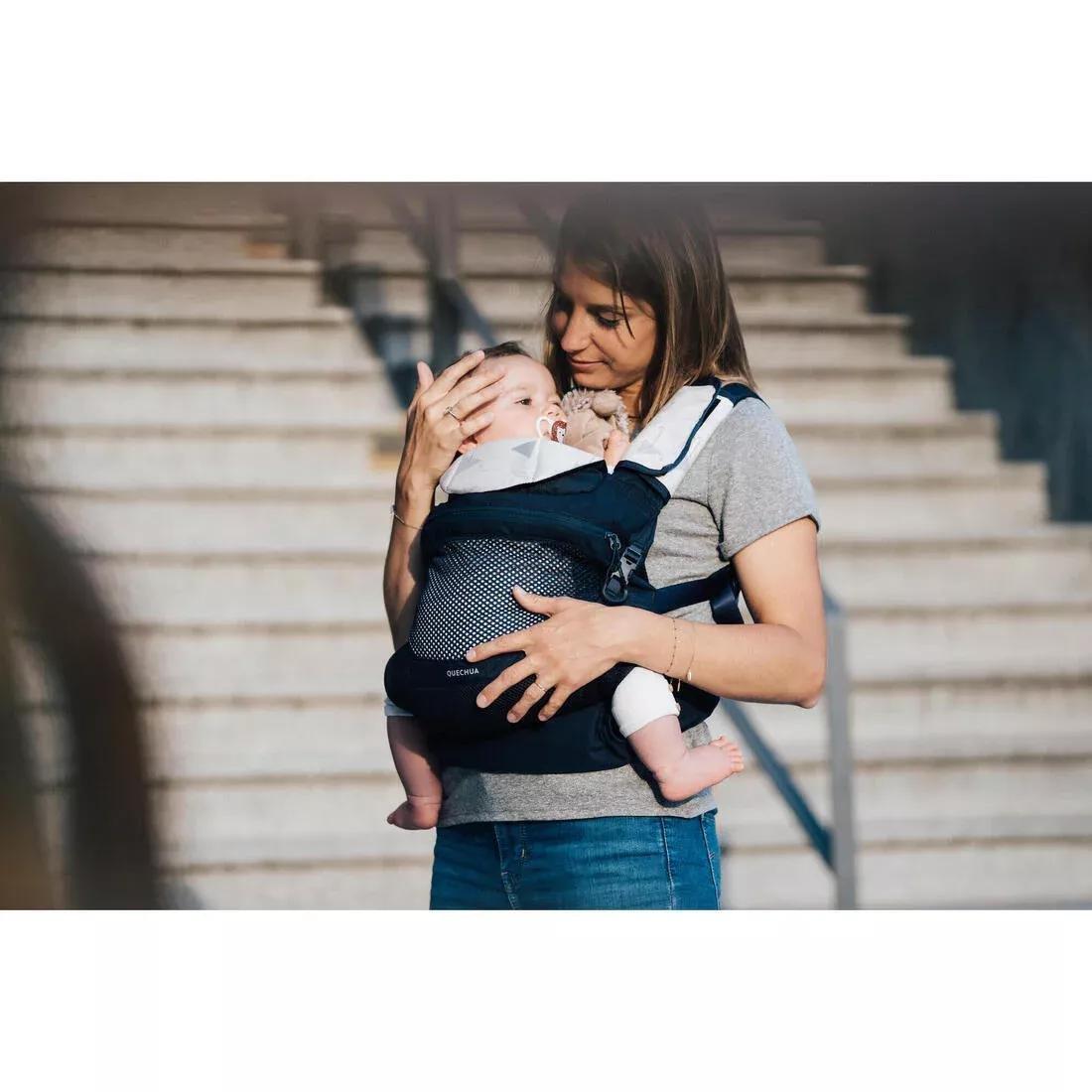 ASPHALT BLUE Physiological Baby Carrier from 9 months to 15 kg - MH500 Navy Blue, No Color, large image number 2