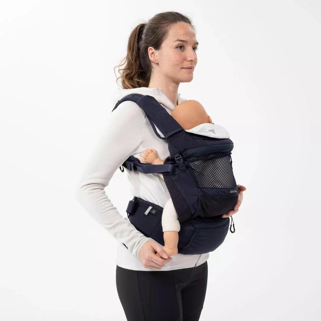 ASPHALT BLUE Physiological Baby Carrier from 9 months to 15 kg - MH500 Navy Blue, No Color, large image number 3