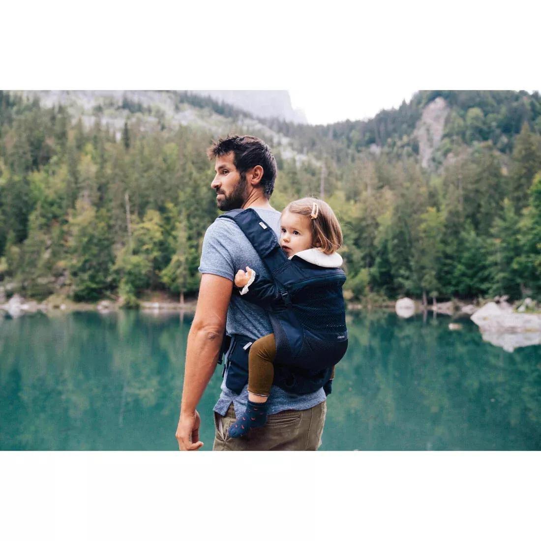 ASPHALT BLUE Physiological Baby Carrier from 9 months to 15 kg - MH500 Navy Blue, No Color, large image number 6