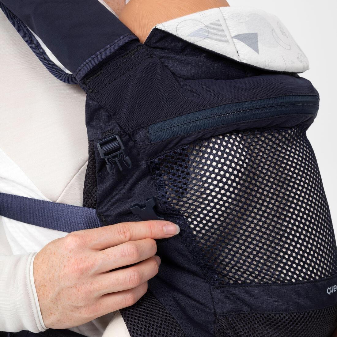 ASPHALT BLUE Physiological Baby Carrier from 9 months to 15 kg - MH500 Navy Blue, No Color, large image number 8