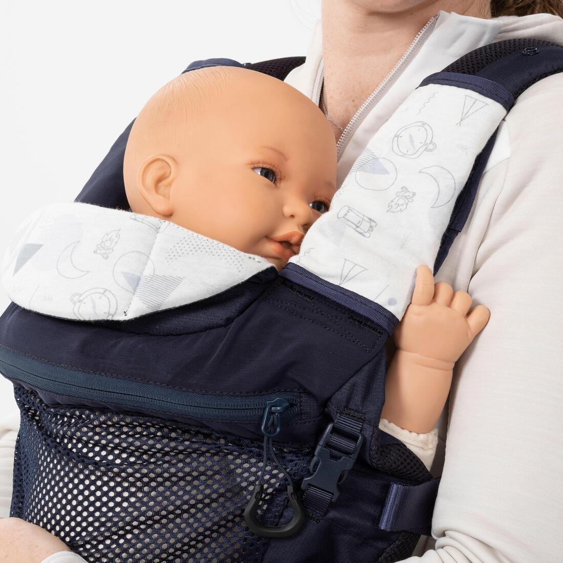 ASPHALT BLUE Physiological Baby Carrier from 9 months to 15 kg - MH500 Navy Blue, No Color, large image number 12