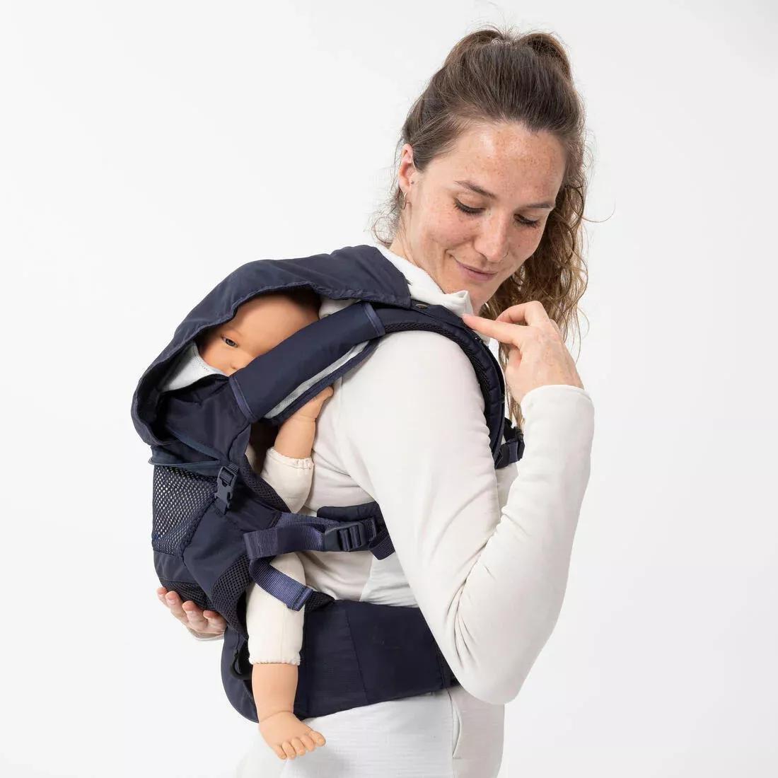 ASPHALT BLUE Physiological Baby Carrier from 9 months to 15 kg - MH500 Navy Blue, No Color, large image number 13