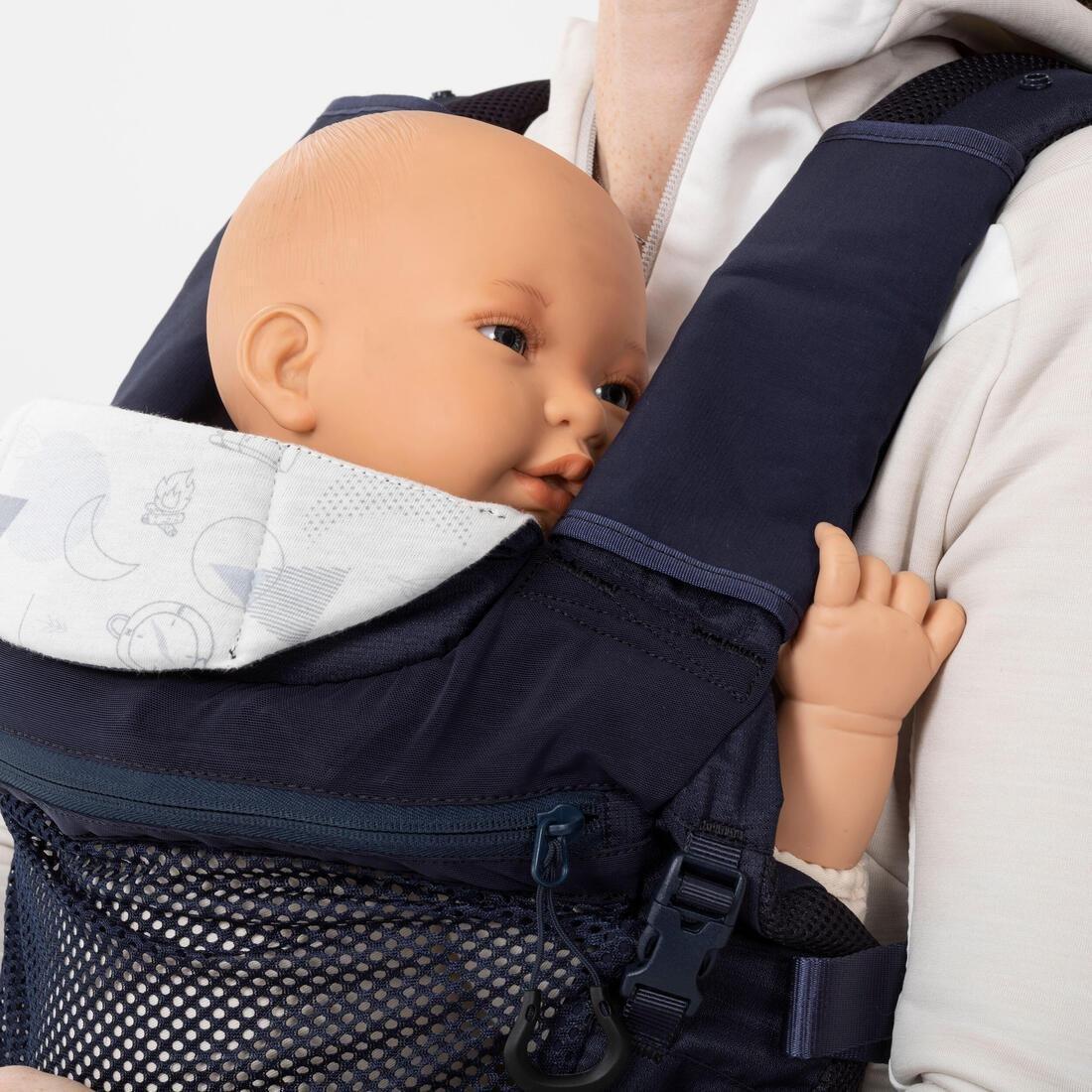 ASPHALT BLUE Physiological Baby Carrier from 9 months to 15 kg - MH500 Navy Blue, No Color, large image number 14