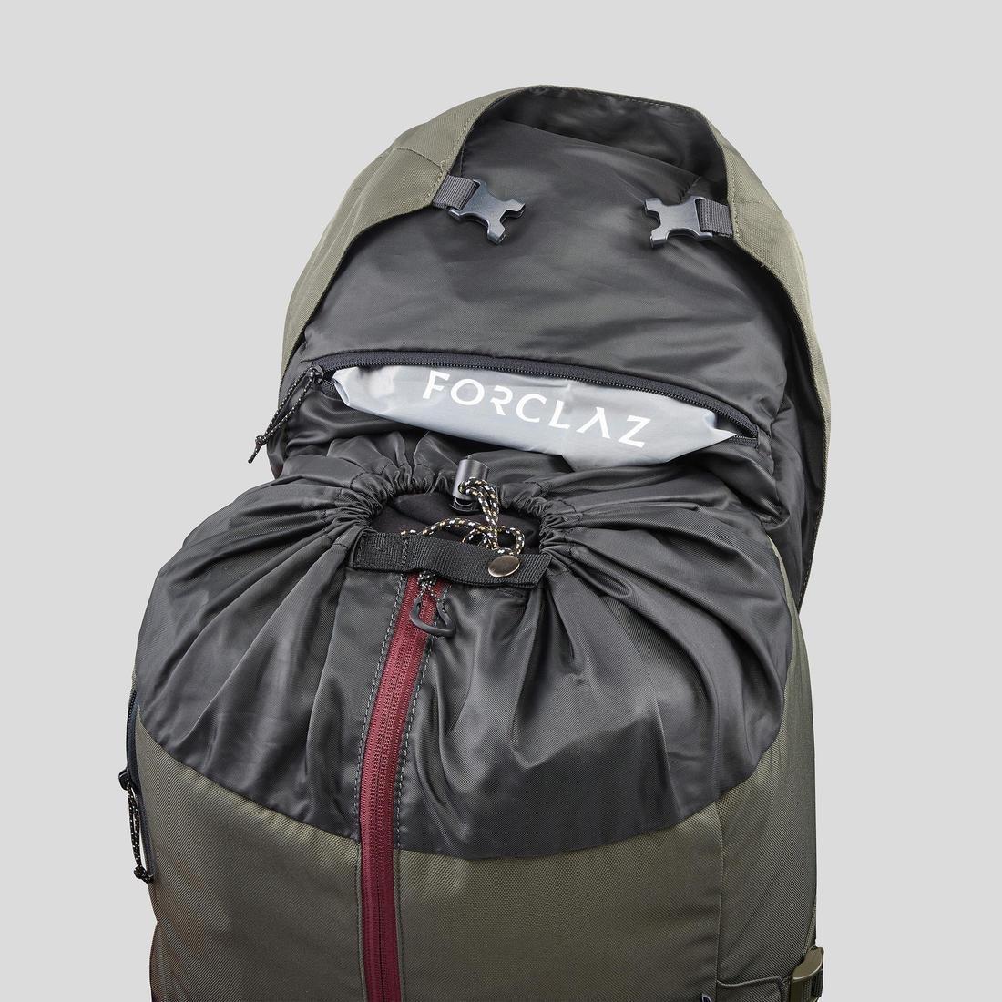 Womens Trekking Backpack - 60 L Mt100 Easyfit, Grey, No Color, large image number 13