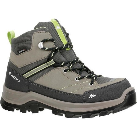 QUECHUA - EU 28  Kid's Waterproof Mountain Walking Shoes MH 50010-5, Iced Coffee