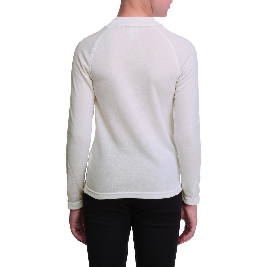8-9Y  Wed'ze Simple Warm Children's Ski Base Layer, Snow White, , large image number 6